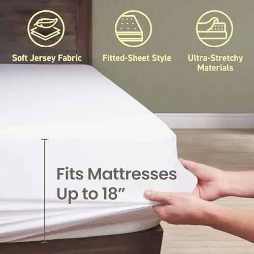 Twin Mattress Protector, Style SR-F5ZPQ